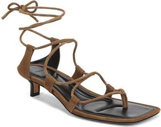 Vince Paulette Ankle Wrap Sandal in Elmwood at Nordstrom, Size 6.5