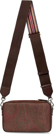 Etro Mens Shoulder Bag Brown Calfskin