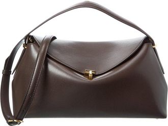 Toteme T-Lock Leather Shoulder Bag