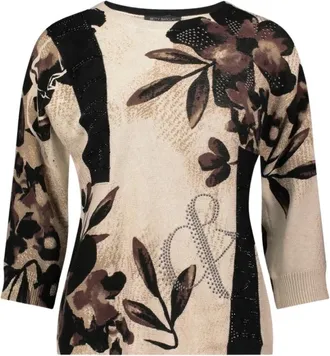 Betty Barclay Ronde hals gebreid - Dames - Truien - Veelkleurig - Maat: XL