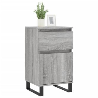 Berkfield Home Sideboards 2 pcs Grey Sonoma 40x35x70 cm Engineered Wood | Size: 40 x 35 x 70 cm