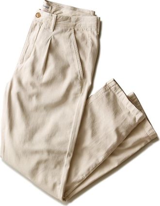 Marine Layer Rowan Pleated Trousers in Stone at Nordstrom, Size 30 X 32