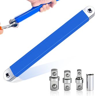 OEM Llave De Extensi&oacute;n Angular Desplazada Con Adaptador De 1/2, 1/4 Y 3/8, Llave De Extensi&oacute;n Desplazada Para Mec&aacute;nicos Y Profesionales Del Taller