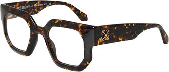 Off-white Unisex-zonnebril voor volwassenen, model 8b met logo (Havana)
