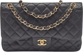 Chanel Pre-owned Vintage Schoudertas - Dames - Vintage Schoudertas - Zwart - ONE Size - Leer - Vintage