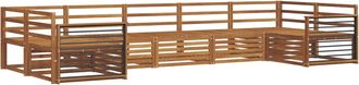 vidaXL Conjunto De Sof&aacute;s De Exterior 7 Uds. Natural Vidaxl