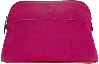 Herm&egrave;s Pink Cotton Pouch (Pre-Owned)
