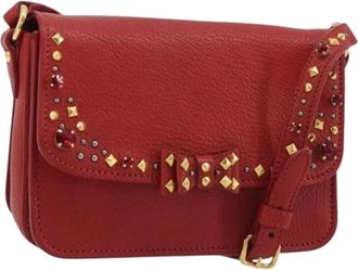 Miu Miu Pre-owned Shoulder Bag - Dames - Vintage Schoudertas - Rood - ONE Size - Leer - Vintage