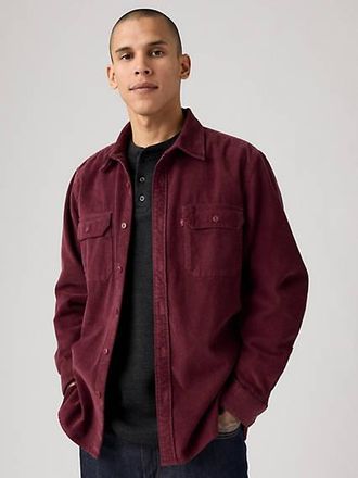 Levi's Jackson Worker Corduroy Overshirt - Mens - XL - Purple / Tawny Port Corduroy