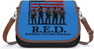 Generic Remember Everyone Deployed R.E.D Friday Crossbody Bags for Women Shoulder Messenger Bag Purse Handbags