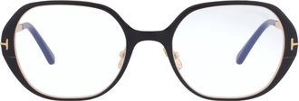 Tom Ford Demo Geometric Ladies Eyeglasses FT6137-B 001 52