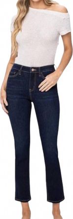 Flying Monkey Brea Ankle Slim Straight Jeans - Plus In Dark Blue