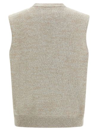 Maison Margiela Boucl&eacute; Knit Vest - Beige