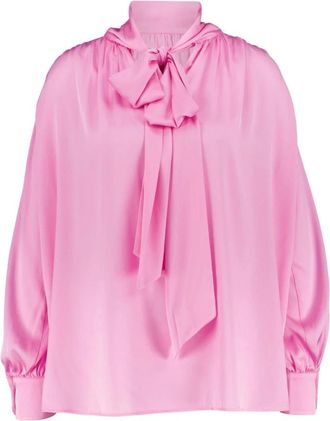 Emily van den Bergh Dames, Blouses & Shirts, Roze, Maat: XS Viscose