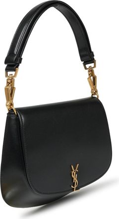 Saint Laurent Womens Handbag Mini Voltaire Box Leather Black Handbags Hand Bags