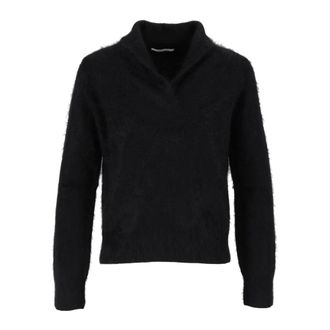 KANGRA Top Scialle Cashmere Spazzolato - - Knitwear - Donna - Nero - XS