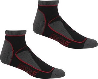 Regatta Samaris Trail Colour Block Ankle Socks in Black And Cherry Pink at Nordstrom, Size 7