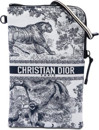 Dior Pre-owned Dior Technical Fabric Embroidered Toile De Jouy DiorTravel Multifunction Pouch Ladies V1RA6H7EFY6S0SKZ