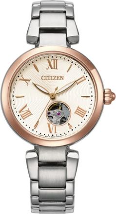 Citizen Automatic White Open Heart Dial Ladies Watch PR1054-67A
