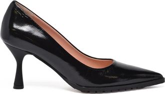 Fratelli Russo Black Leather Pointed Pumps