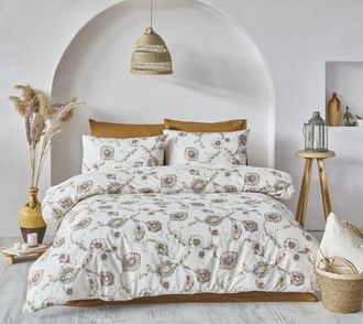 Blanc Avenue Juego de funda de edred&oacute;n 200x200 cm+ 2 fa 65x65 cm 100% algod&oacute;n