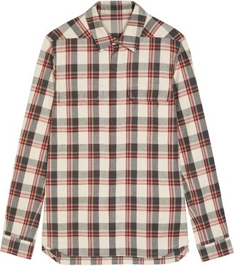 Rick Owens Camicia Plaid Flannel Shirt - Multicoloured 1 - 52 (IT52 / XL)