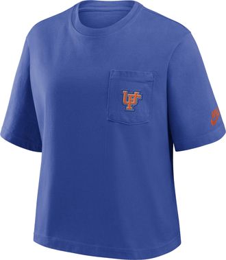 Nike Florida Legacy Pocket Boxy Nike Womens College T-Shirt in Blue | 11CM4EVUFV-SYF