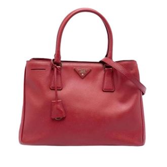 Prada Pre-owned Handbags, female, Red, Size: ONE SIZE Pre-owned Galleria Bag