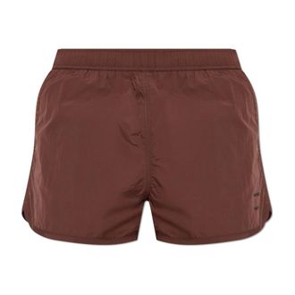 Samsøe & Samsøe Beachwear, male, Brown, Size: XL Swim Shorts