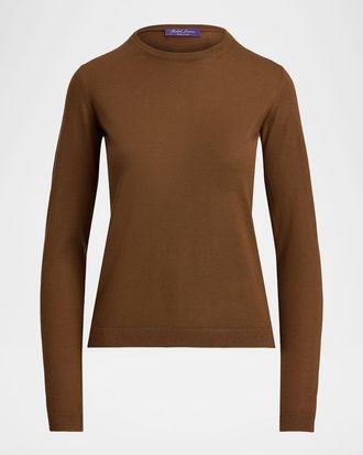 Ralph Lauren Collection Cashmere Jersey Crewneck Sweater