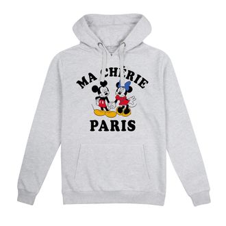 Disney Dames/Dames Paris Mickey & Minnie Mouse Hoodie (Sportgrijs)