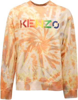 Kenzo Klassiek Logo Sweatshirt - Dames - Sweatshirts - Oranje - S - Hoodies & sweatvesten