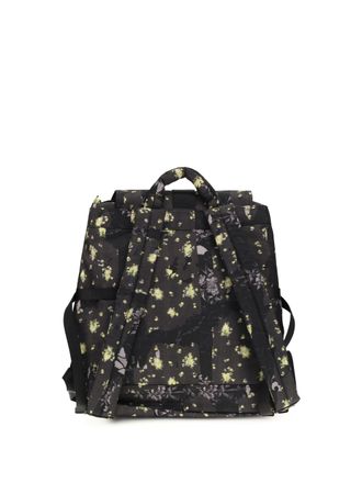 Ganni Womens Re-Tech Nylon Print Backpack Mulch Recycled Polyamide Backpacks