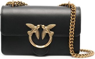 Pinko Love-Birds calf-leather shoulder bag - women - Calf Leather - One Size - Black
