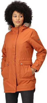 Regatta Womens Sabinka Waterproof Insulated Parka Coat, Burnt copper, 14 UK