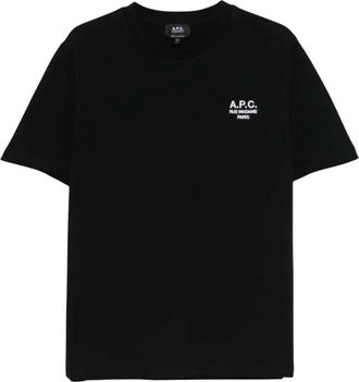 A.P.C. Black Crew Neck Logo T-Shirt