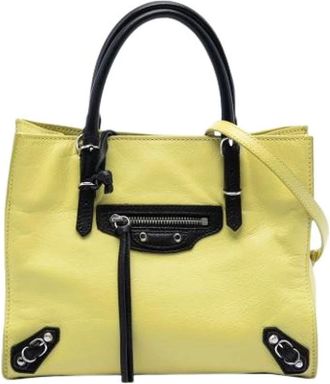 Balenciaga Pre-owned Handbags, female, Yellow, Size: ONE SIZE Pre-owned Vintage Handbag