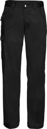 Russell Athletic Russell Werkkleding Heren Polycotton Twill Broek / Broek (Lang) (Zwart)