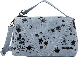 Desigual Mickey Sple Tas - Dames - Handtassen - Blauw - ONE Size - Katoen - Tassen