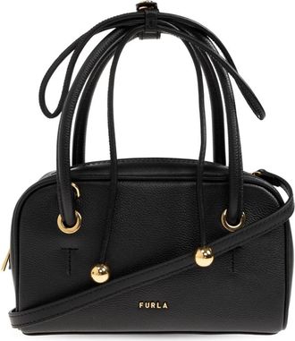Furla Poppy Bag - Dames - Handtassen - Zwart - ONE Size - Leer - Tassen