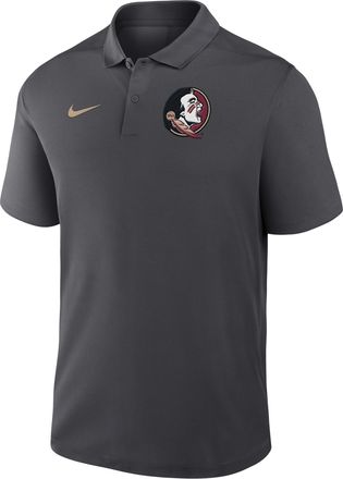 Nike Florida State Primetime Victory Primary Logo Nike Mens Dri-FIT College Polo in Grey | 035806FFTN-KJH