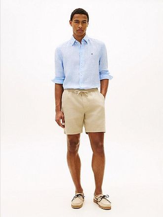 Tommy Hilfiger Dover Linen Blend 8 Inseam Chino Shorts