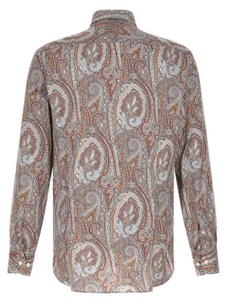 Etro Floral Paisley Satin Shirt - Cream