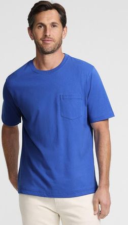 Lands End Super-T Short Sleeve T-Shirt with Pocket in Muted Cobalt Blue at Nordstrom, Size Xx-Large