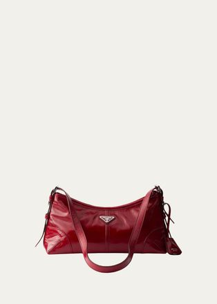 Prada Aimee Medium Leather Shoulder Bag