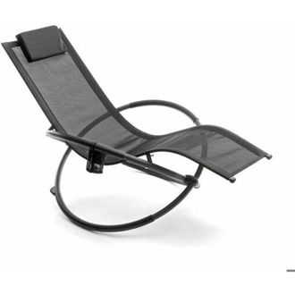 InnovaGoods Folding Rocking Lounge Chair - InnovaGoods - Rockorb - Ergonomic - Black