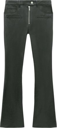 Courr&egrave;ges Vinyl Broek met Rits - Dames - Wijde Broeken - Zwart - S - Katoen - Broeken