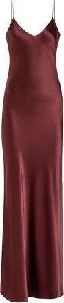 Nili Lotan Cami Silk Gown - Red - L (UK14 / L)