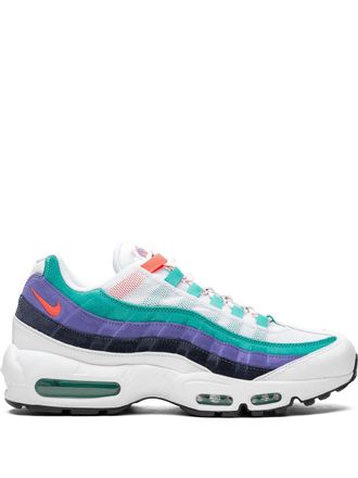 Nike Air Max 95 Hyper Jade sneakers - unisex - Leather/Suede/Polyester/Polyester/Rubber - 11 - White