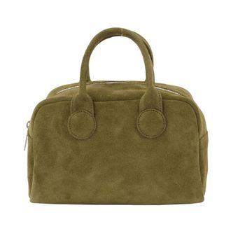 Marge Sherwood Soft Bowling Bag - Dames - Handtassen - Groen - ONE Size - Leer - Tassen